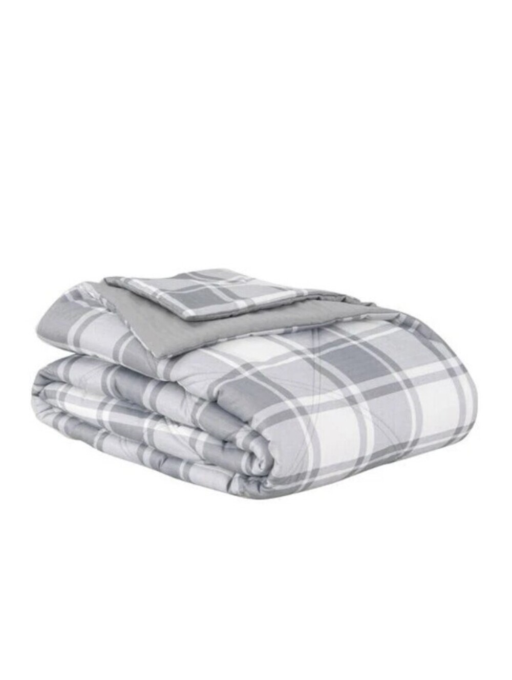 Berkshire Herringbone Microfiber Down Alternative Queen Blanket Gray